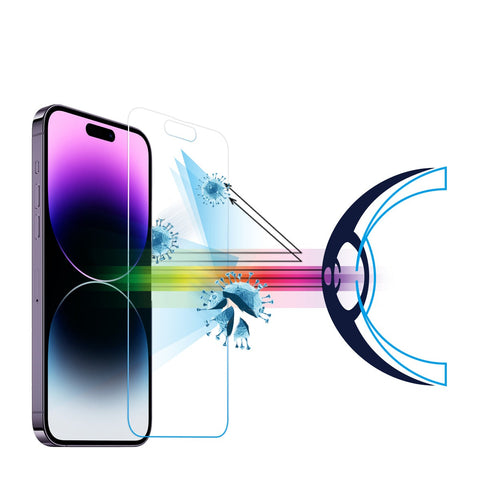 RetinaGuard 視網盾 iPhone 14 Pro (6.1") 抗菌防藍光鋼化玻璃保護貼