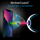 RetinaGuard 視網盾 iPhone 13 mini (5.4") 抗菌防藍光鋼化玻璃保護貼