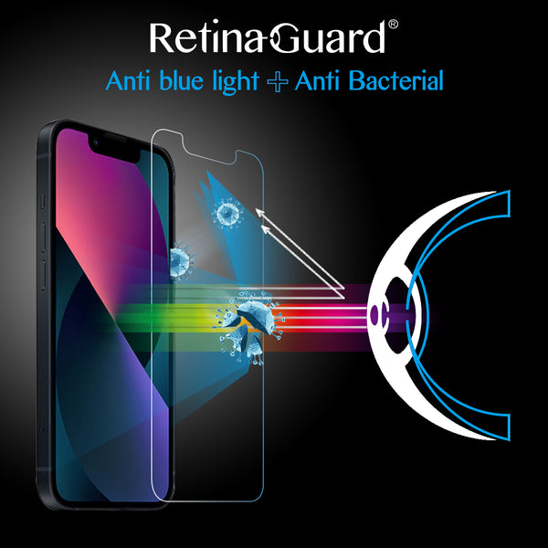 RetinaGuard 視網盾 iPhone 13 mini (5.4") 抗菌防藍光鋼化玻璃保護貼