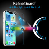 RetinaGuard 視網盾 iPhone 14 / 13 / 13 Pro (6.1") 抗菌防藍光鋼化玻璃保護貼
