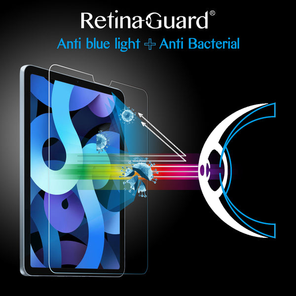 RetinaGuard 視網盾 iPad Air 5 (2022) / iPad Air 4 (2020) 抗菌防藍光鋼化玻璃保護貼 (共用 2021 iPad Pro 11")